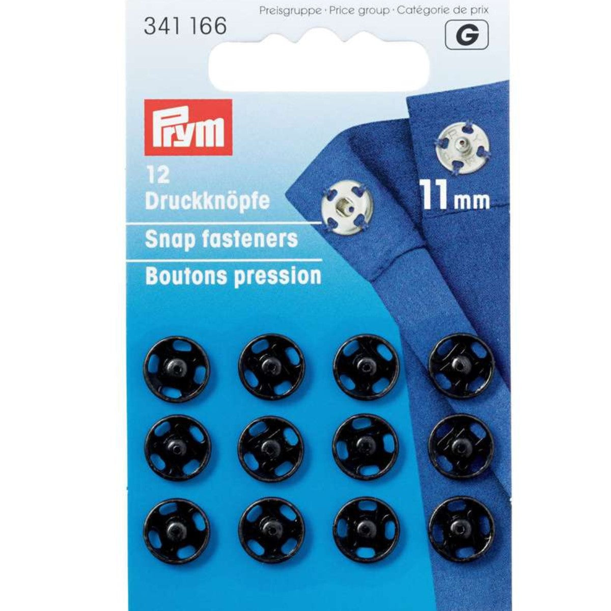 Neppari ommeltava musta Prym, useita vaihtoehtoja
