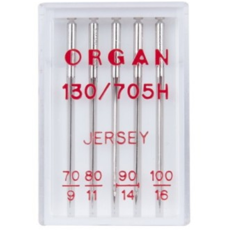 Ompelukoneneula jersey Organ, useita vaihtoehtoja