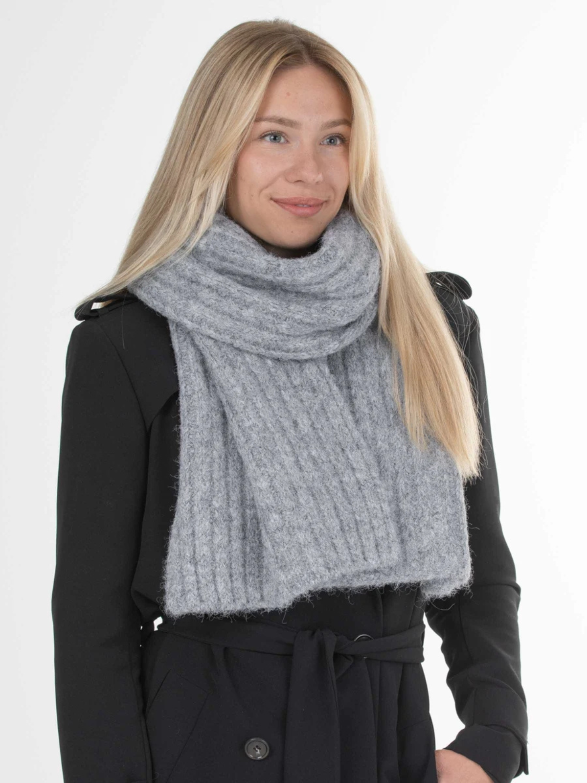Kaulahuivi Brinna harmaa, Lasessor