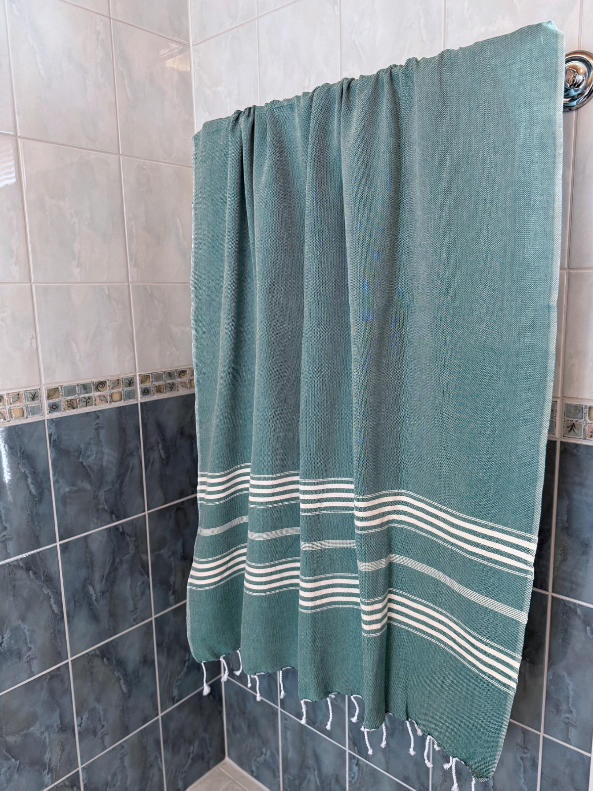 Hamam pyyhe Jätti petrooli puuvilla 100x210cm