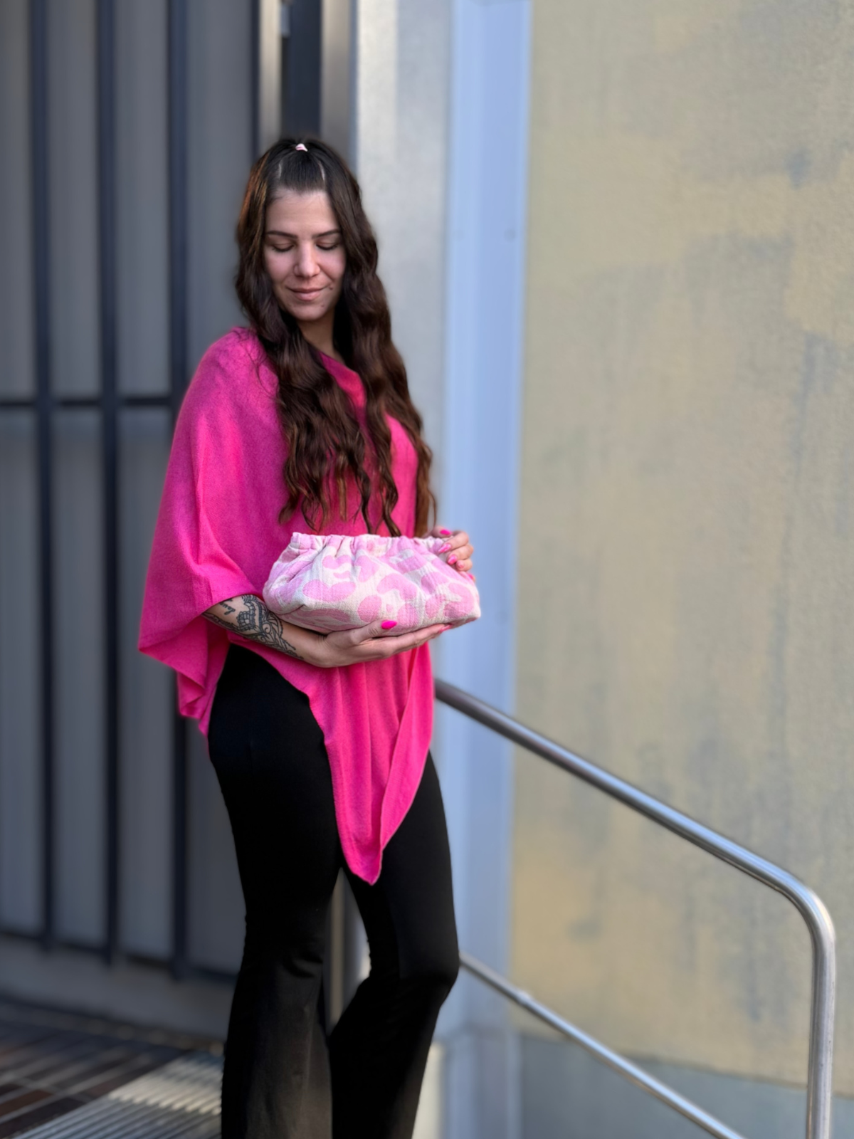 Käsilaukku, meikkipussi Keros pinkki