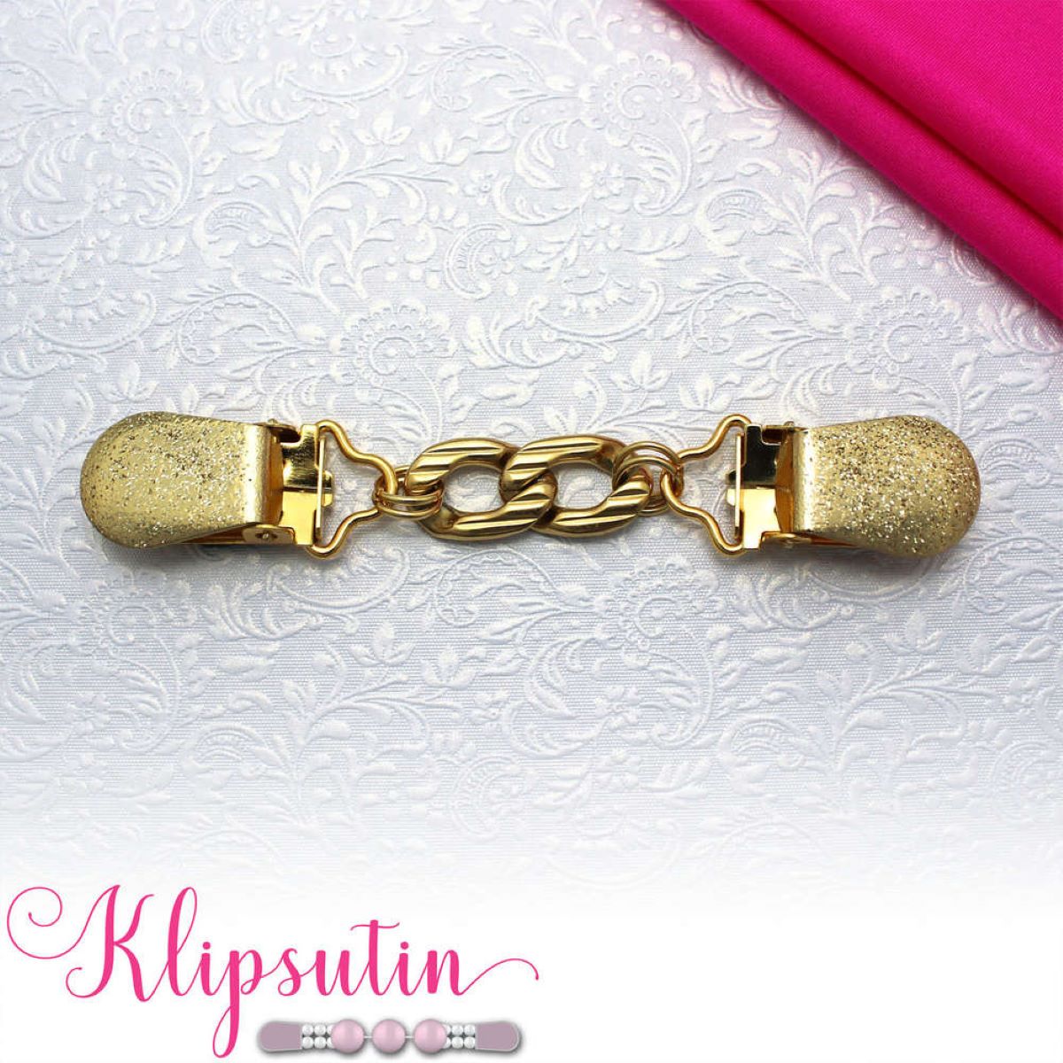 Klipsutin Ida glitterkulta