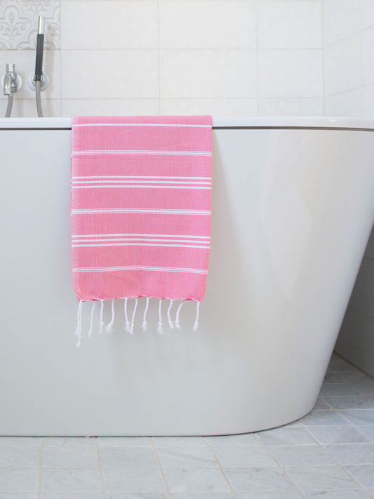 Hamam käsipyyhe Siru pinkki puuvilla 50x100cm